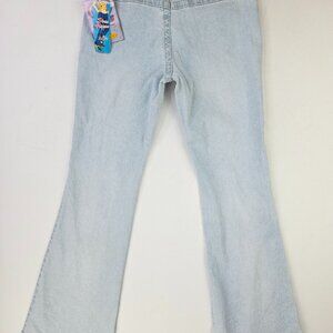 Angels Jeans Flare Stretch Hipster Size 9 Juniors Womens 34 Inch Inseam Blue NWT